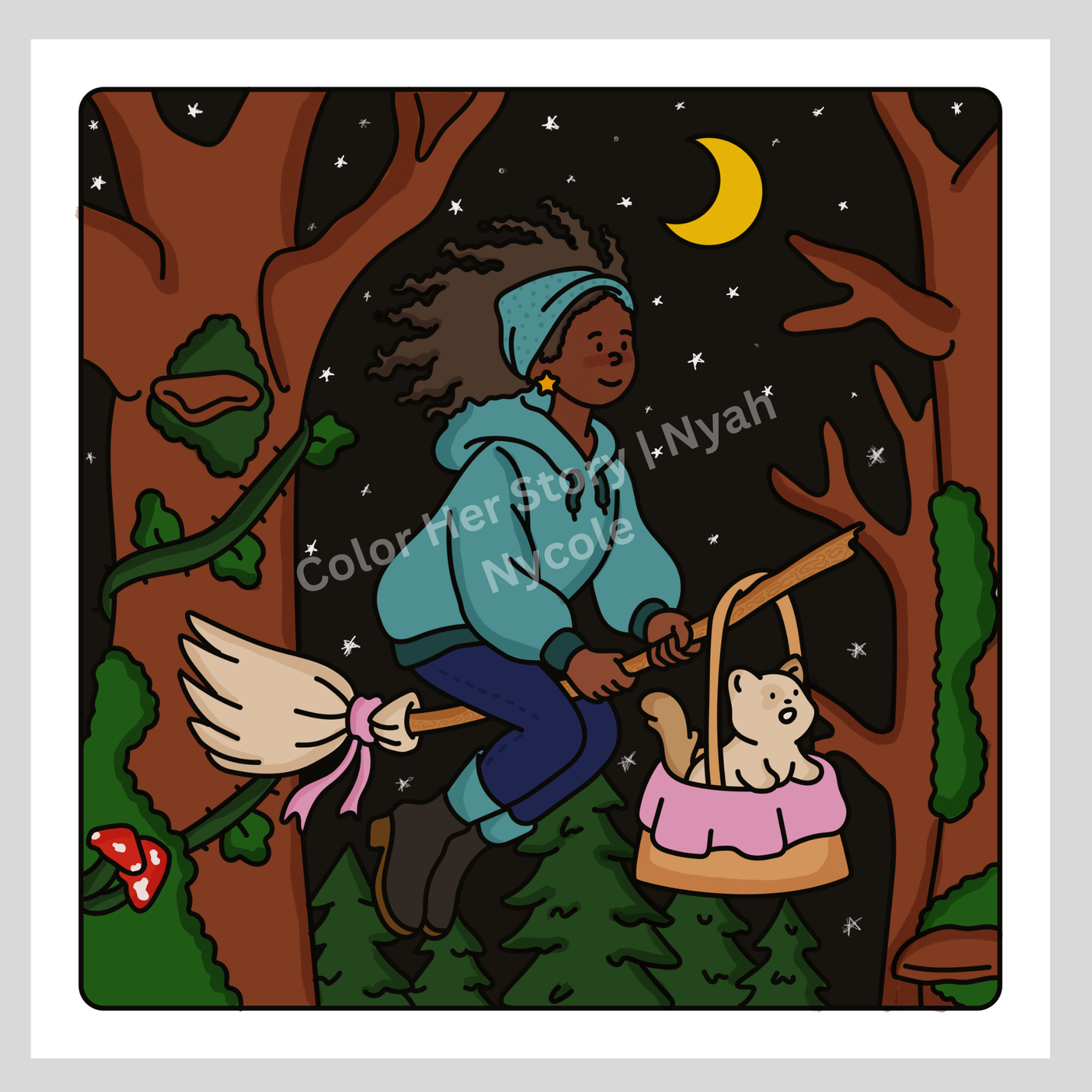 Black Girl Cinema Coloring Book - Digital Edition 💻