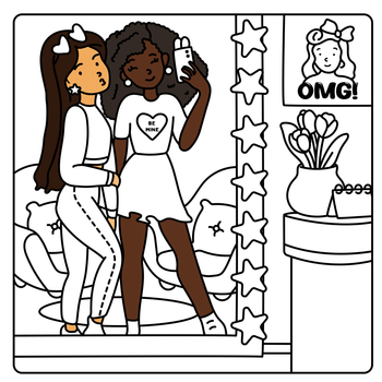 Sitting in The Salon Coloring Book - Digital Edition 💻
