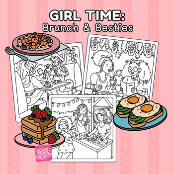 Brunch & Besties Coloring Book - Spiral Edition 📒