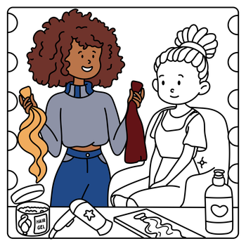 Sitting in The Salon Coloring Book - Digital Edition 💻