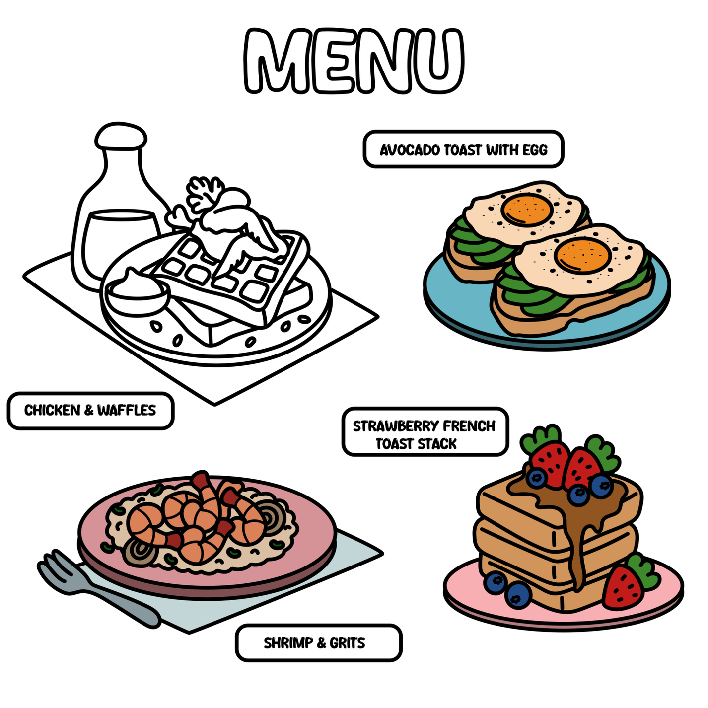 Brunch &amp; Besties Coloring Book - Digital Edition 💻