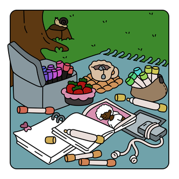 Picnics & Polaroids Coloring Book - Digital Edition 💻